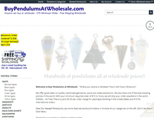 Tablet Screenshot of buypendulumsatwholesale.com